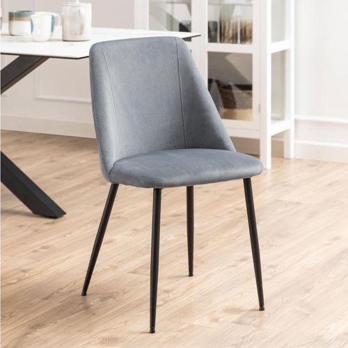 4 x Ines Grey Fabric Dining Chair