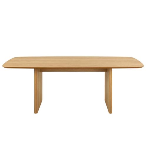 Christo Fluted Oak 8 Seater Dining Table - 220cm