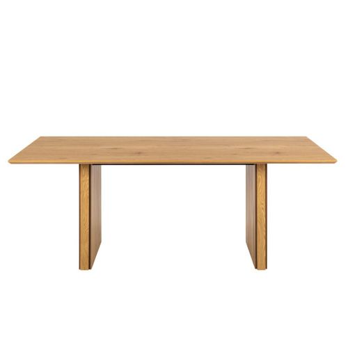 Colima Fluted Oak 8 Seater Dining Table - 210cm