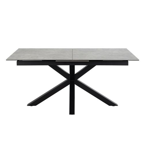 Heaven Grey Ceramic 6-8 Seater Extending Dining Table with Star Legs - 168cm-210cm