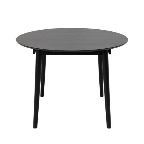 Montreux Black 4-6 Seater Butterfly Extending Round Dining Table - 115cm-154cm
