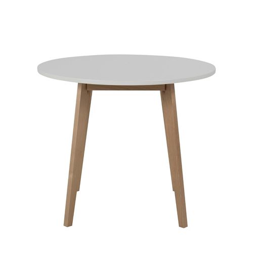 Raven White 2 Seater Round Dining Table - 90cm