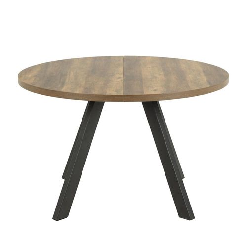 Zalida Oak 4-8 Seater Round Extending Dining Table - 120cm-210cm