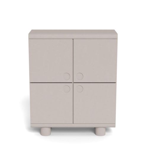 Magee Grey 4 Door Hall Cabinet