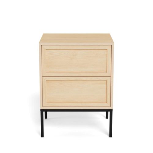 Palmdale Oak 2 Drawer Bedside Table