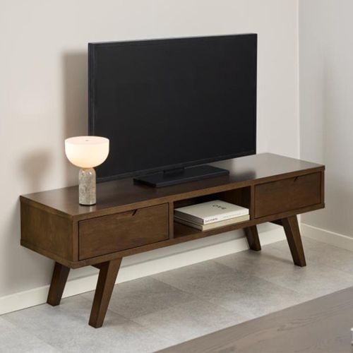A Line Smoked Oak 2 Drawer TV Unit
