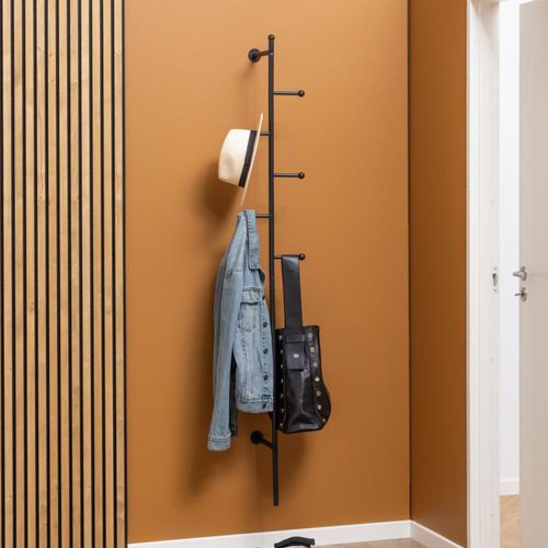 Aspen Black Metal Wall Mounted Coat Hanger