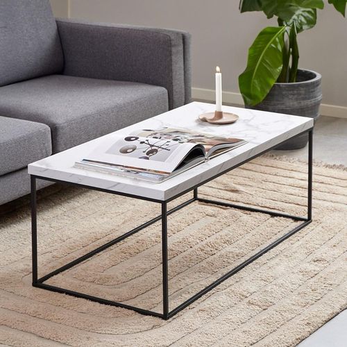 Barossa White Marble Effect Coffee Table