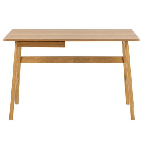 Barnett Oak 1 Drawer Office Desk