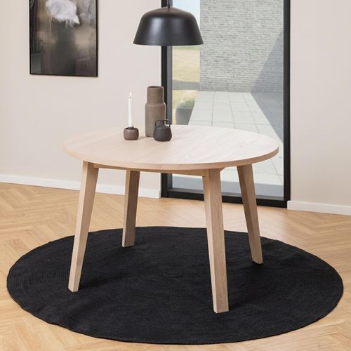A Line White Oak 4 Seater Round Dining Table - 120cm