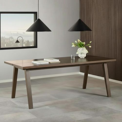 A Line Smoked Oak 8 Seater Dining Table - 200cm