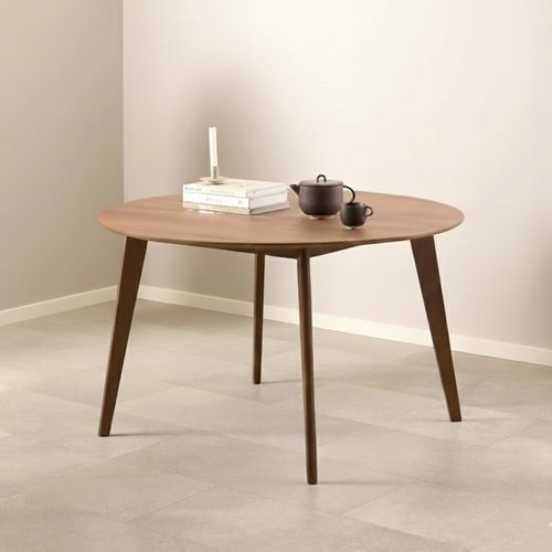 Roxby Walnut 4 Seater Round Dining Table - 120cm