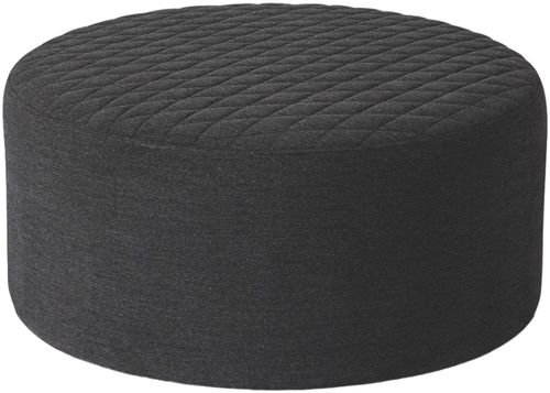 Maze Ambition Charcoal Quilted Outdoor Footstool