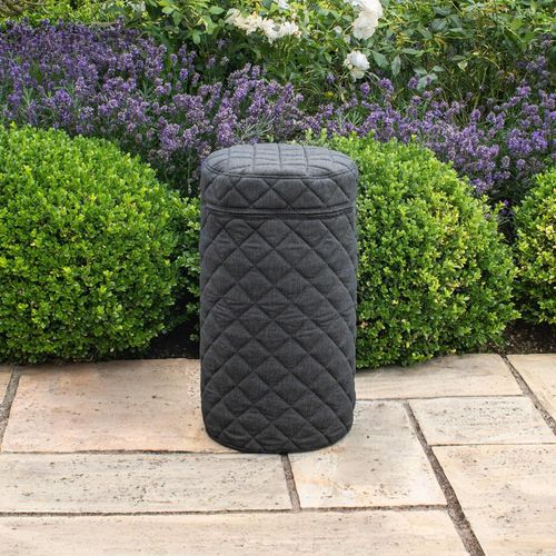 Maze Charcoal Fabric 10kg Gas Bottle Cover