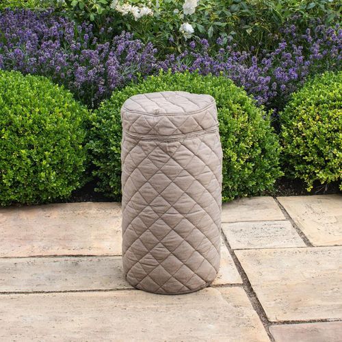 Maze Taupe Fabric 10kg Gas Bottle Cover