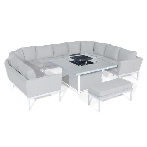 Maze Pulse Lead Chine U Shape Corner Sofa Fire Pit Table Garden Dining Set