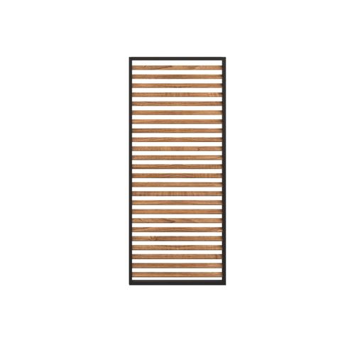 Maze Outdoor Pergola Wood effect Aluminium Louvre Outdoor Panel -218cm
