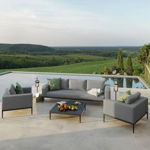 Maze Eve Flanelle 3 Seater Garden Sofa Set