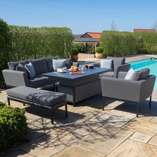 Maze Pulse Flanelle 3 Seater Garden Sofa Set