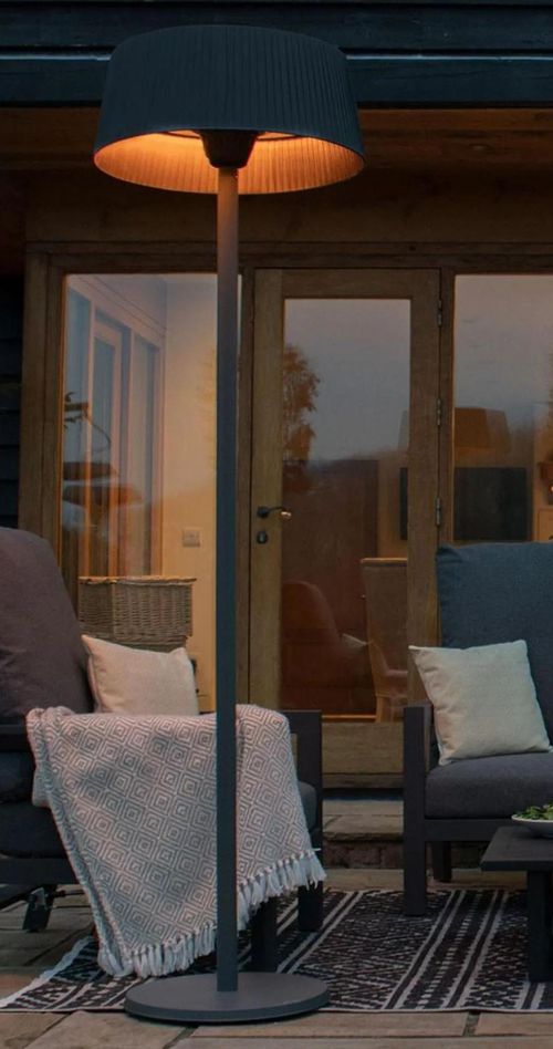 Maze 2100w Lyra Black Freestanding Electric Patio Outdoor Heater