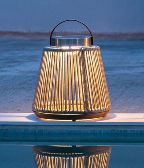 Maze Athena Light Grey Aluminium Small Solar Outdoor Light