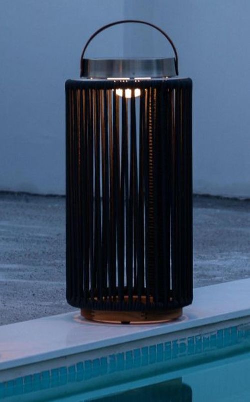 Maze Luna Charcoal Aluminium Large Solar Outdoor Light
