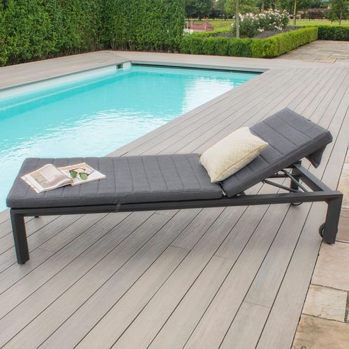 Maze Manhattan Charcoal Garden Sunlounger