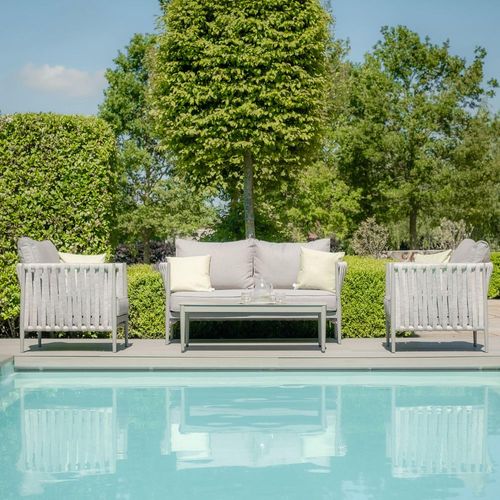 Maze Milan Cool Linen 2 Seater Garden Sofa Set