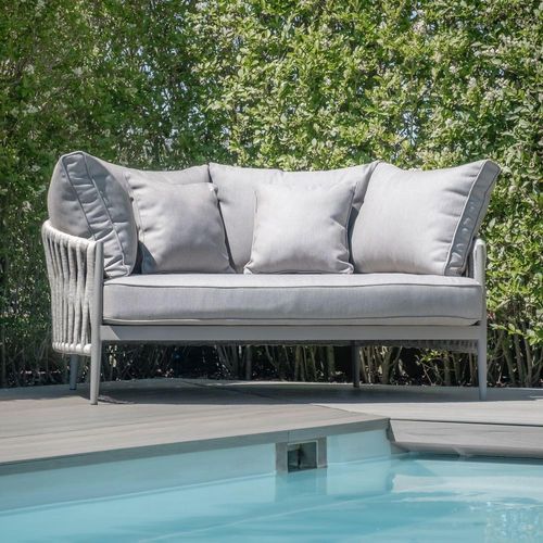 Maze Milan Cool Linen Fabric Garden Daybed