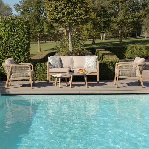 Maze Martinique Light Brown 2 Seater Garden Sofa Set