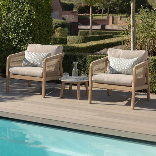 Maze Martinique Light Brown Garden Lounge Set