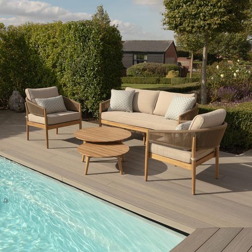 Maze Porto Sandstone 2 Seater Garden Sofa Set