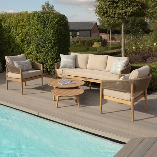 Maze Porto Sandstone 3 Seater Garden Sofa Set