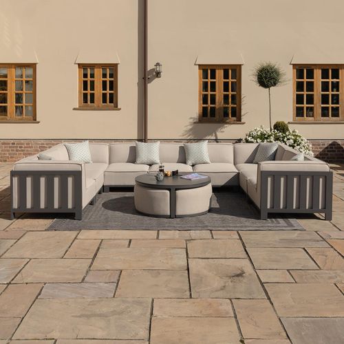 Maze Ibiza Oatmeal U Shape Garden Sofa Set