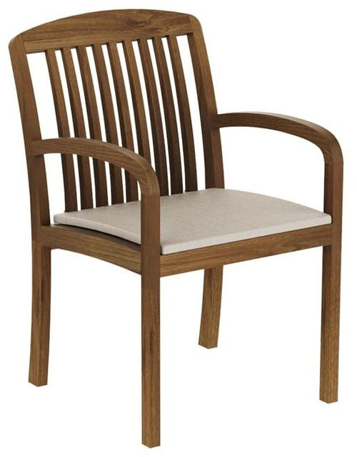 2 x Alexander Rose Bolney Acacia Wood Garden Dining Armchair