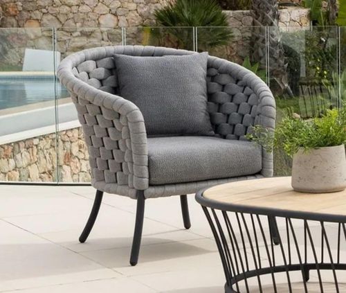 Alexander Rose Cordial Luxe Light Grey Garden Lounge Chair