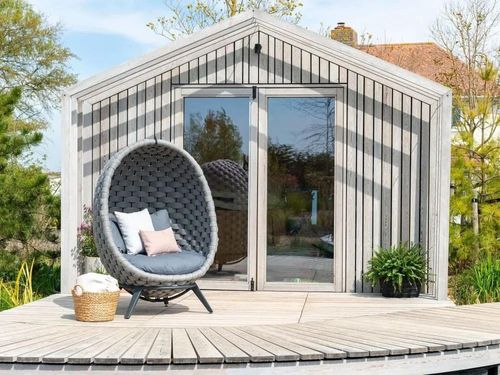 Alexander Rose Cordial Luxe Light Grey Garden Lucy Chair with Base