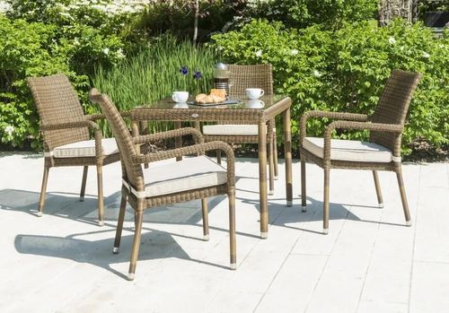 Alexander Rose San Marino 4 Seater Square Garden Dining Set