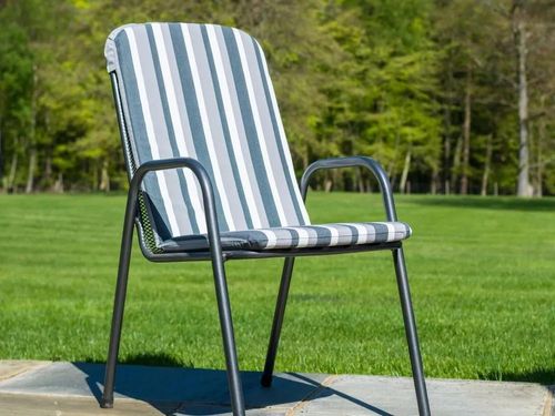 2 x Alexander Rose Portofino Highback Garden Stacking Armchair Chair