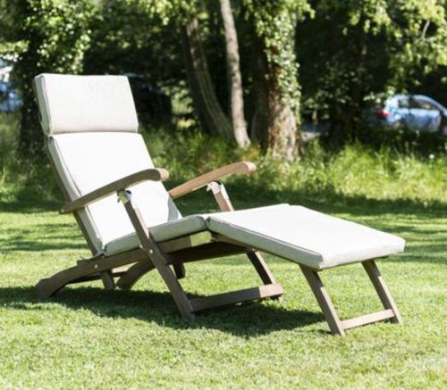 Alexander Rose Albany Acacia Wood Folding Garden Steamer Chair