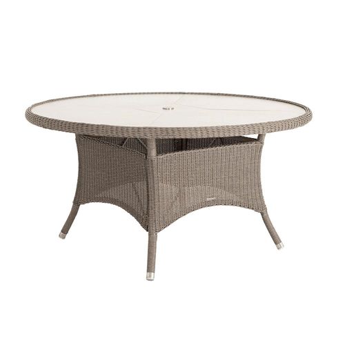 Alexander Rose Hazelmere Grey Weave Square Garden Dining Table - 60cm
