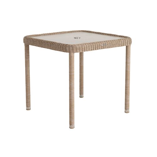 Alexander Rose Hazelmere Natural Weave Square Garden Dining Table - 80cm