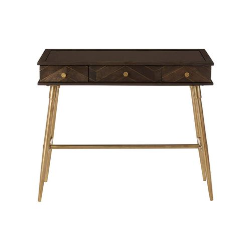 Sagor Mango Wood 3 Drawer Console Table