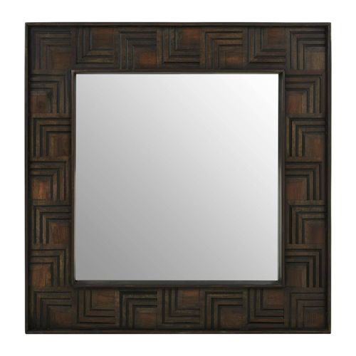 Surak Mango Wood Square Wall Mirror