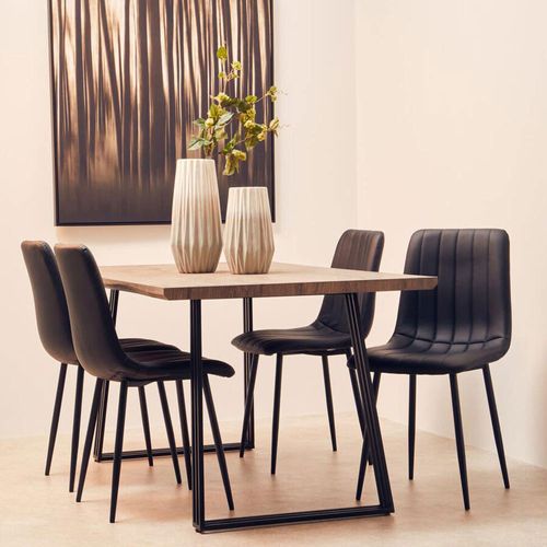 Adele Wooden 6 Seater Dining Table - 160cm 