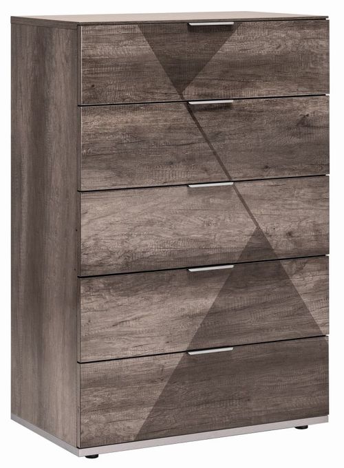 Alf Italia Favignana Rim Oak 5 Drawer Chest