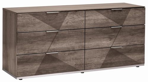 Alf Italia Favignana Rim Oak 6 Drawer Wide Dresser