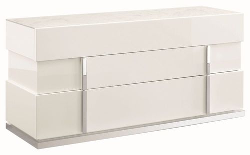 Alf Italia Canova White Gloss Wide Dresser