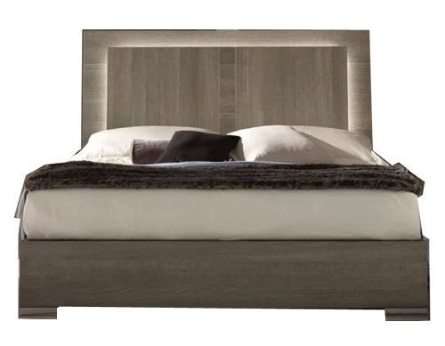 Alf Italia Tivoli Grey Wood Bed - Sizes Available