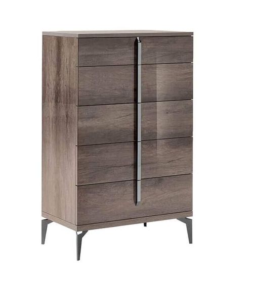Alf Italia Matera Wood Grain 5 Drawer Chest